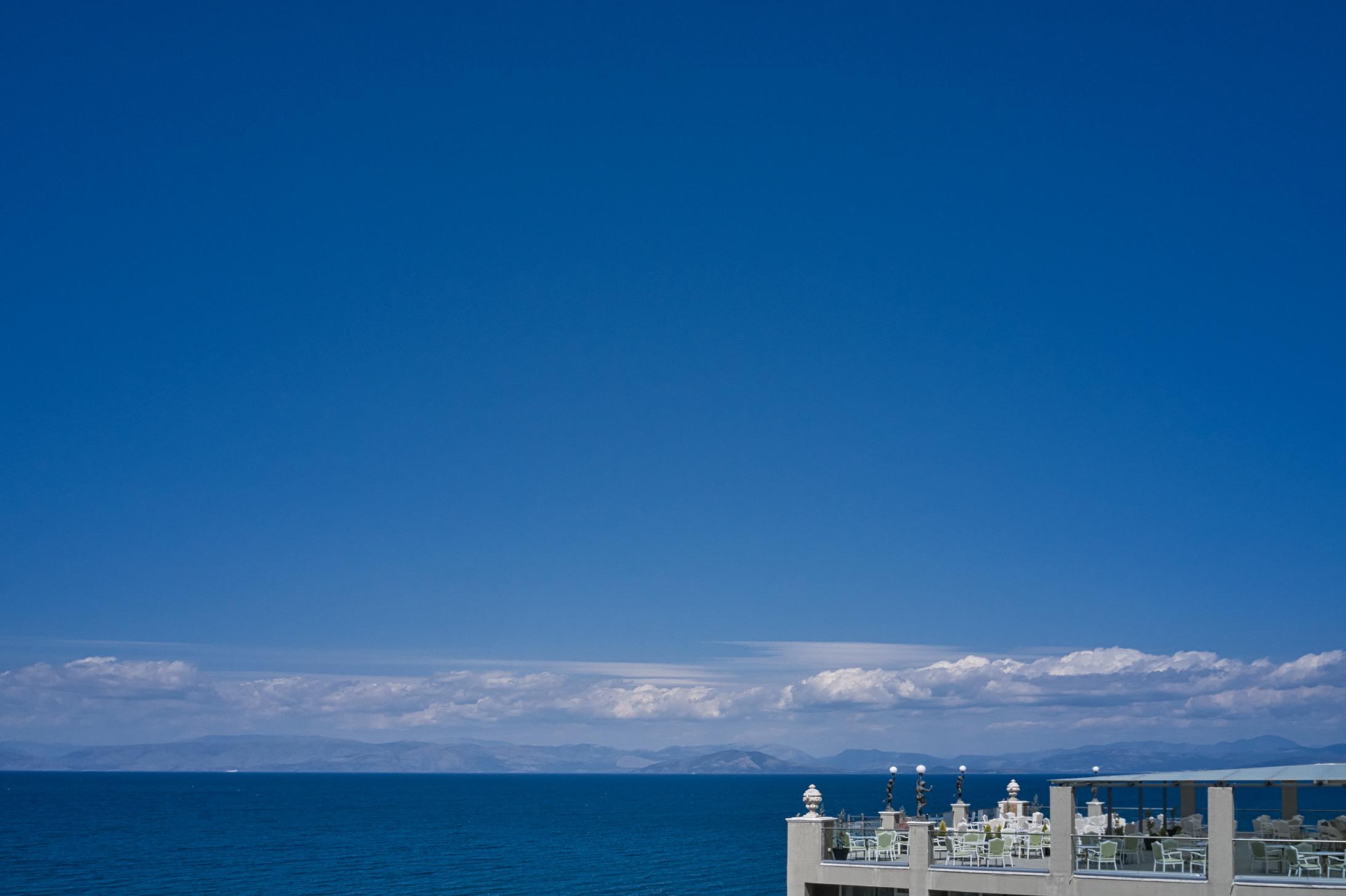 Kairaba Mythos Palace - Adults Only Kouspades Luaran gambar View of the Mediterranean Sea from the hotel