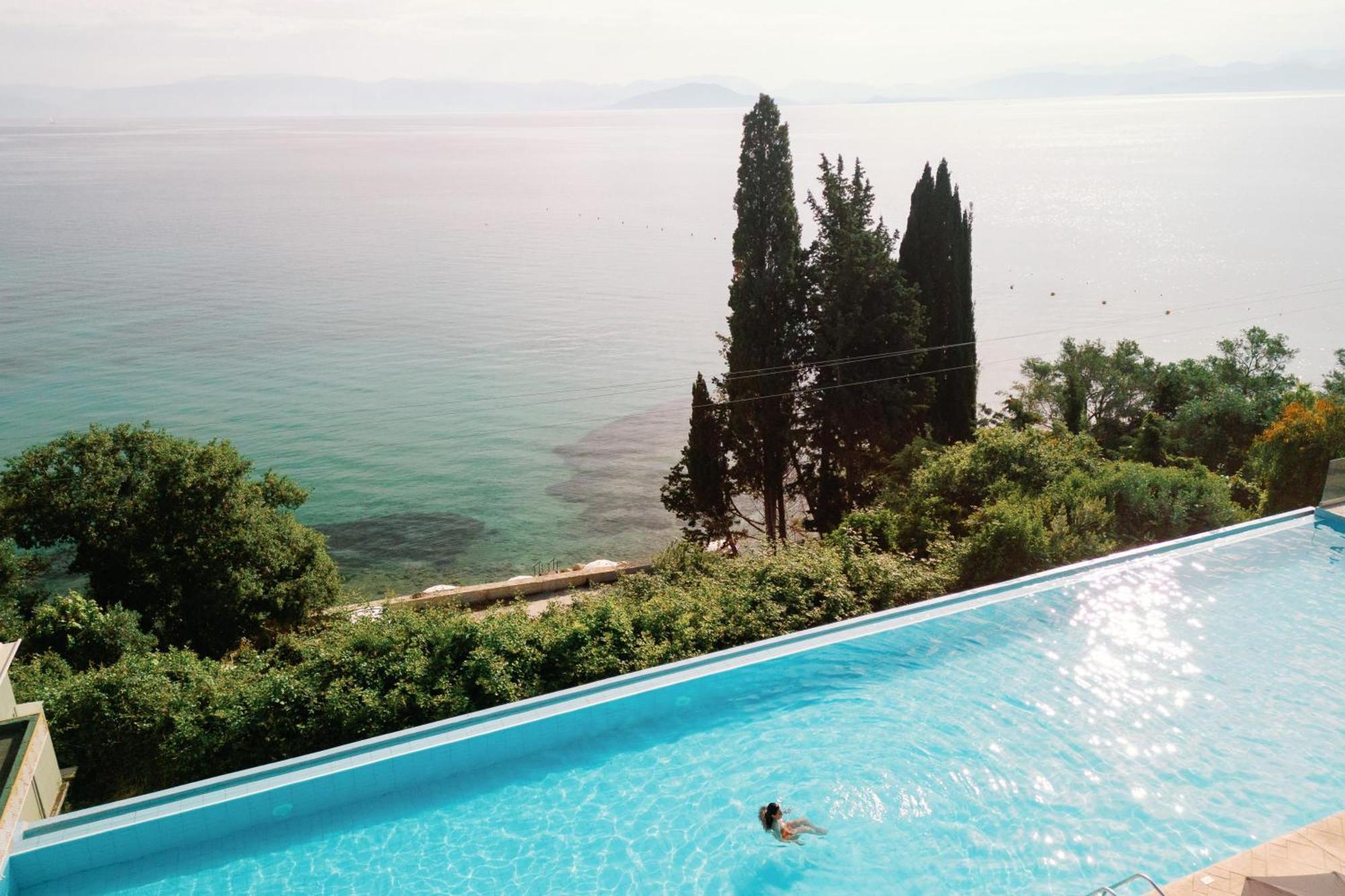 Kairaba Mythos Palace - Adults Only Kouspades Luaran gambar Infinity pool in Greece